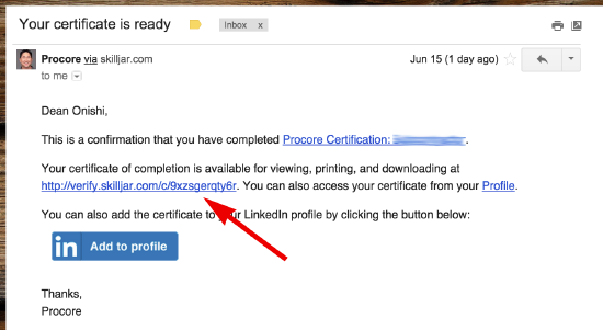 E-mail z gratulacjami